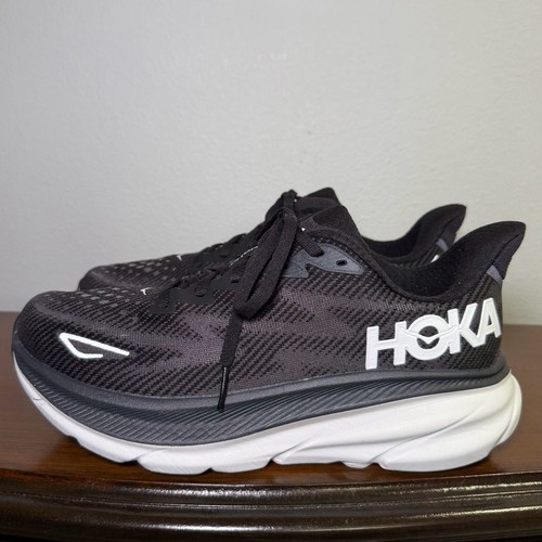 Hoka running shoes black white - hoka,